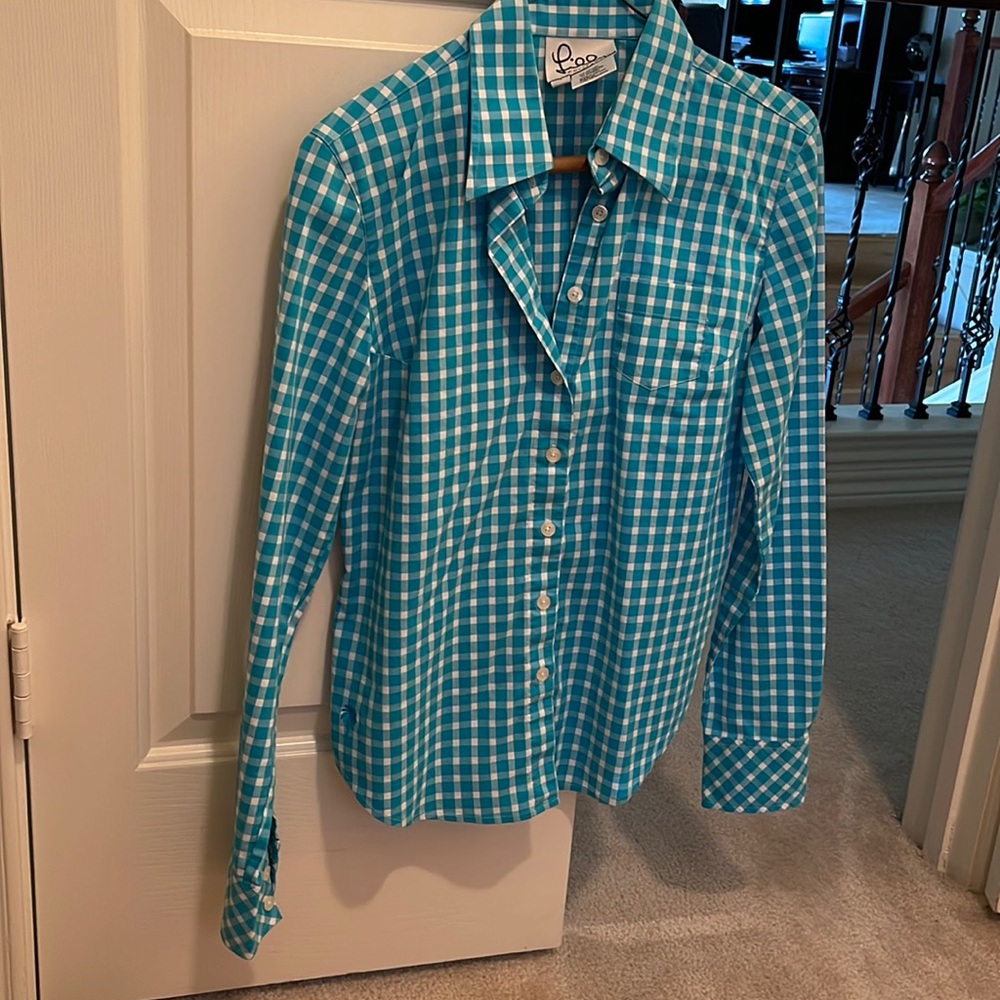 Lilly Pulitzer Gingham Button Down Shirt